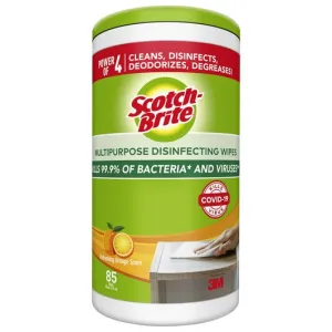 3M Scotch-Brite Multipurpose Disinfecting Wipes, 85s