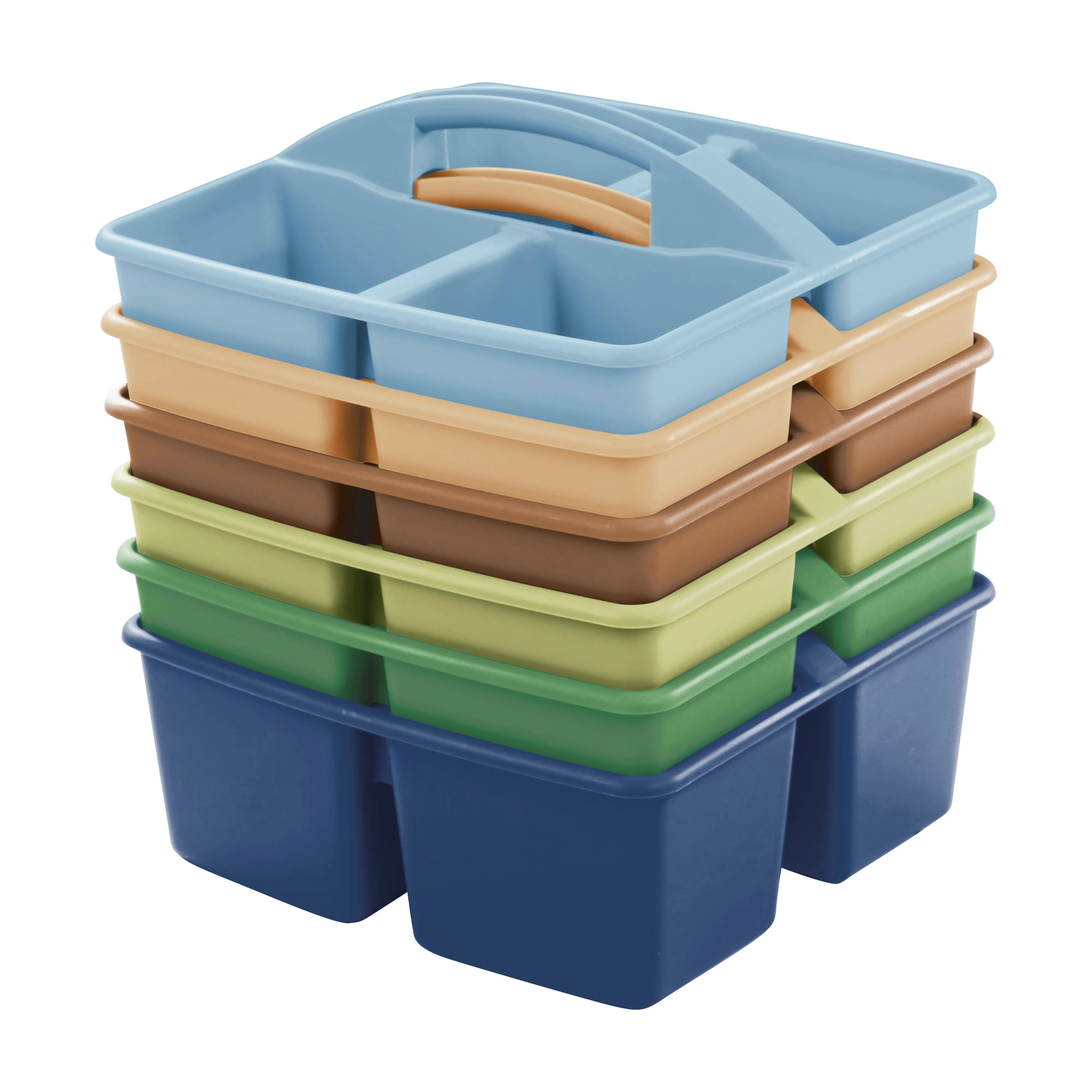 4-Compartment Medium Caddy, Storage Organizer, 6-Pack