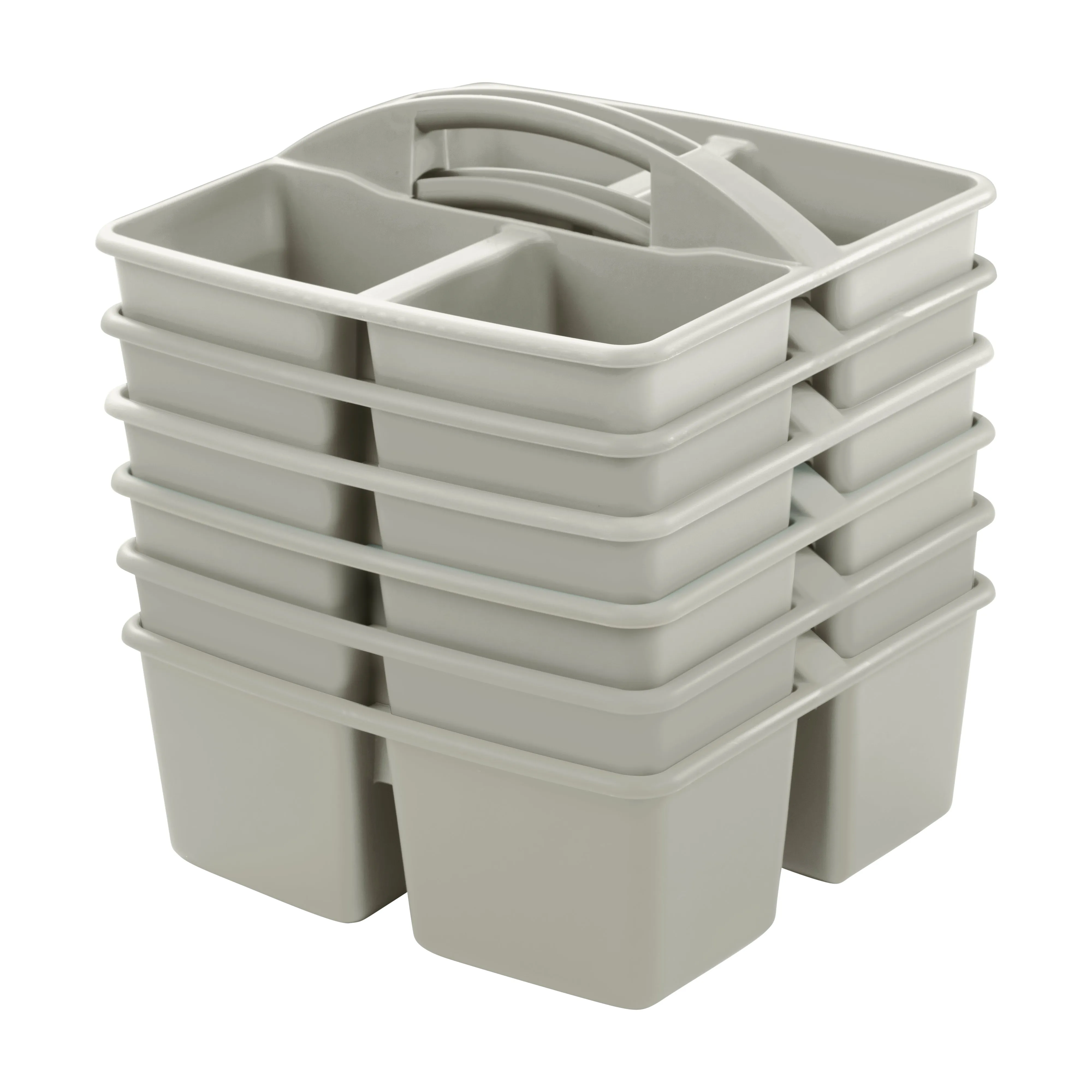 4-Compartment Medium Caddy, Storage Organizer, 6-Pack