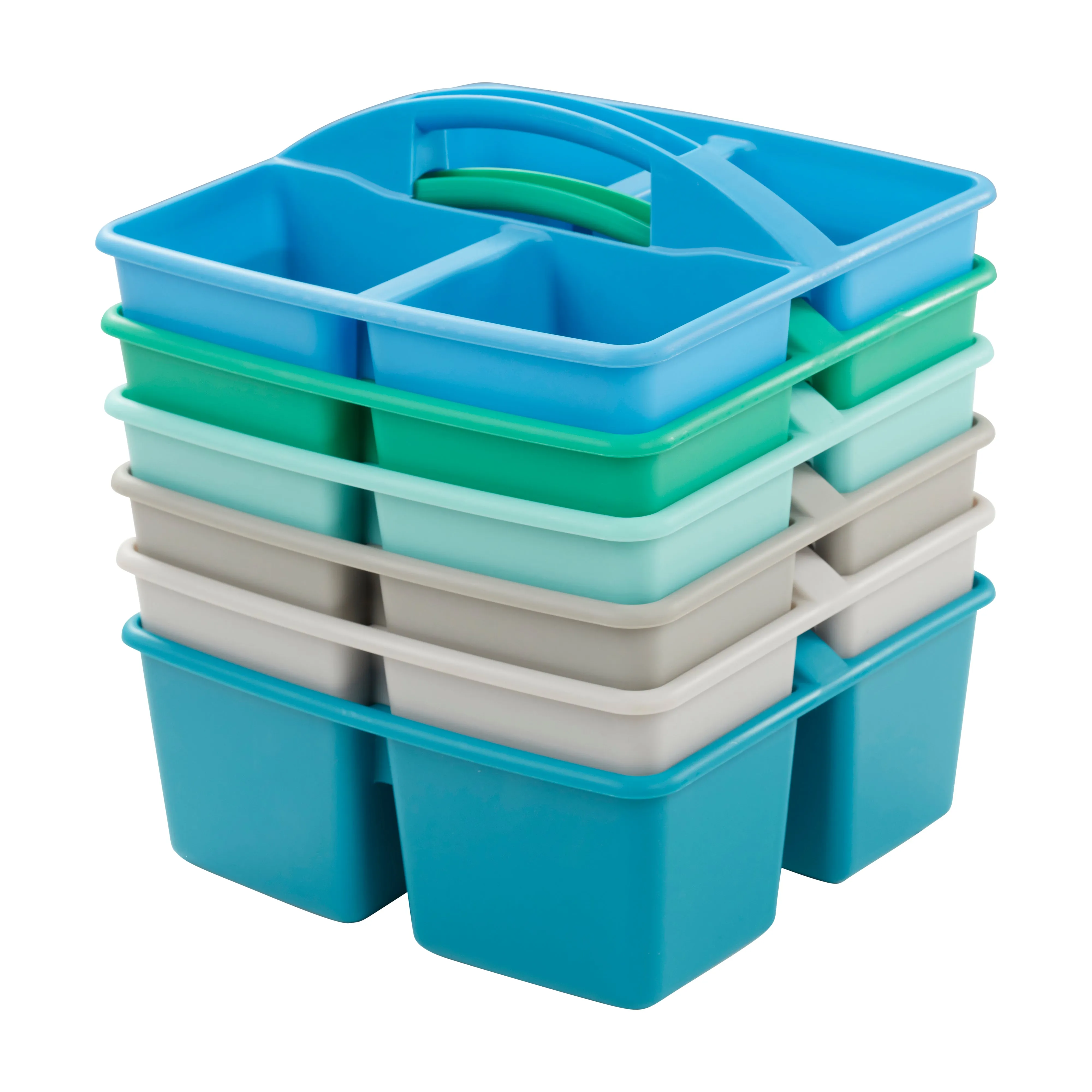 4-Compartment Medium Caddy, Storage Organizer, 6-Pack