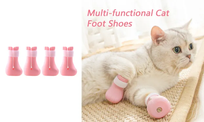 4 Piece Anti-scratch Cats Foot Shoes