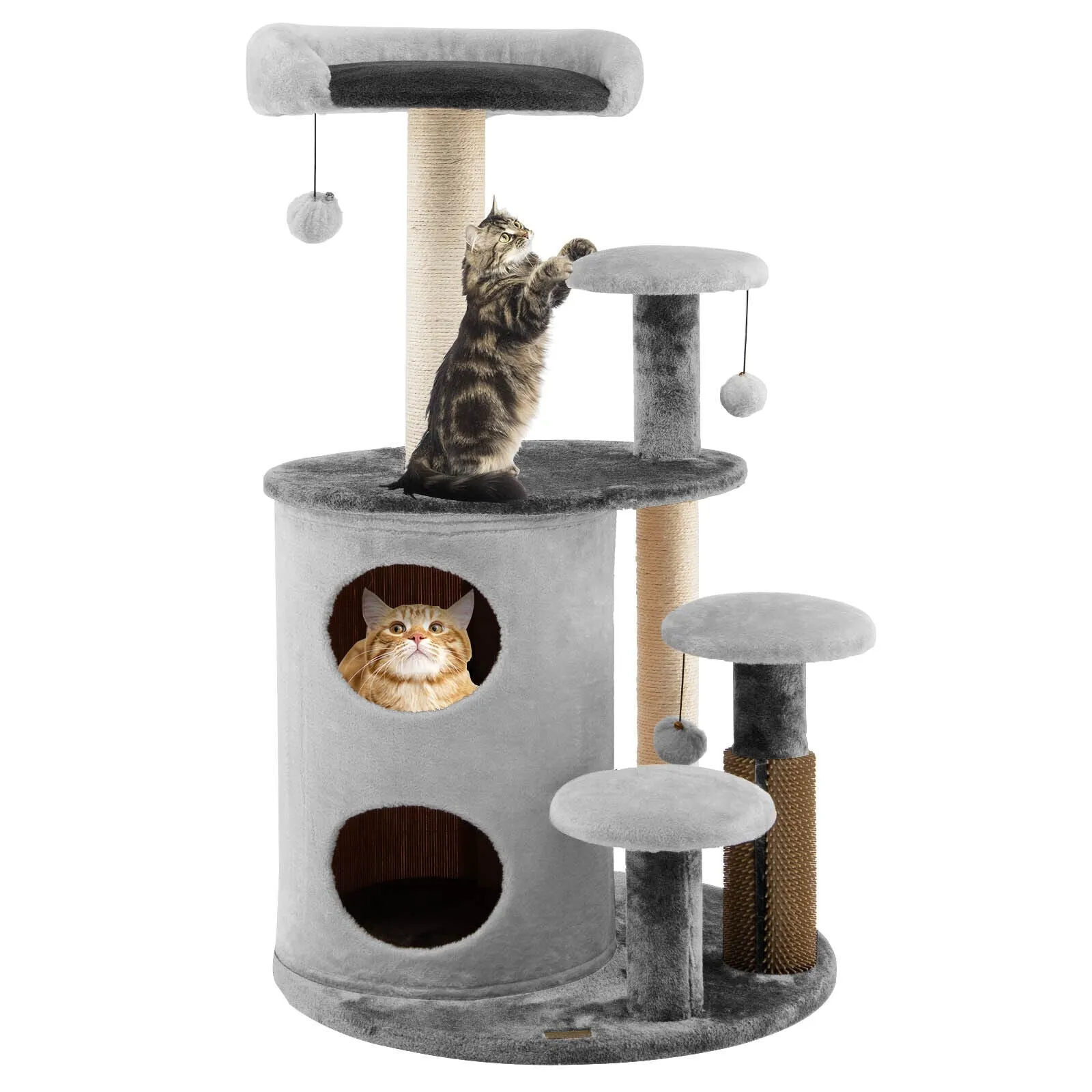 40" Cat Tree - Gray