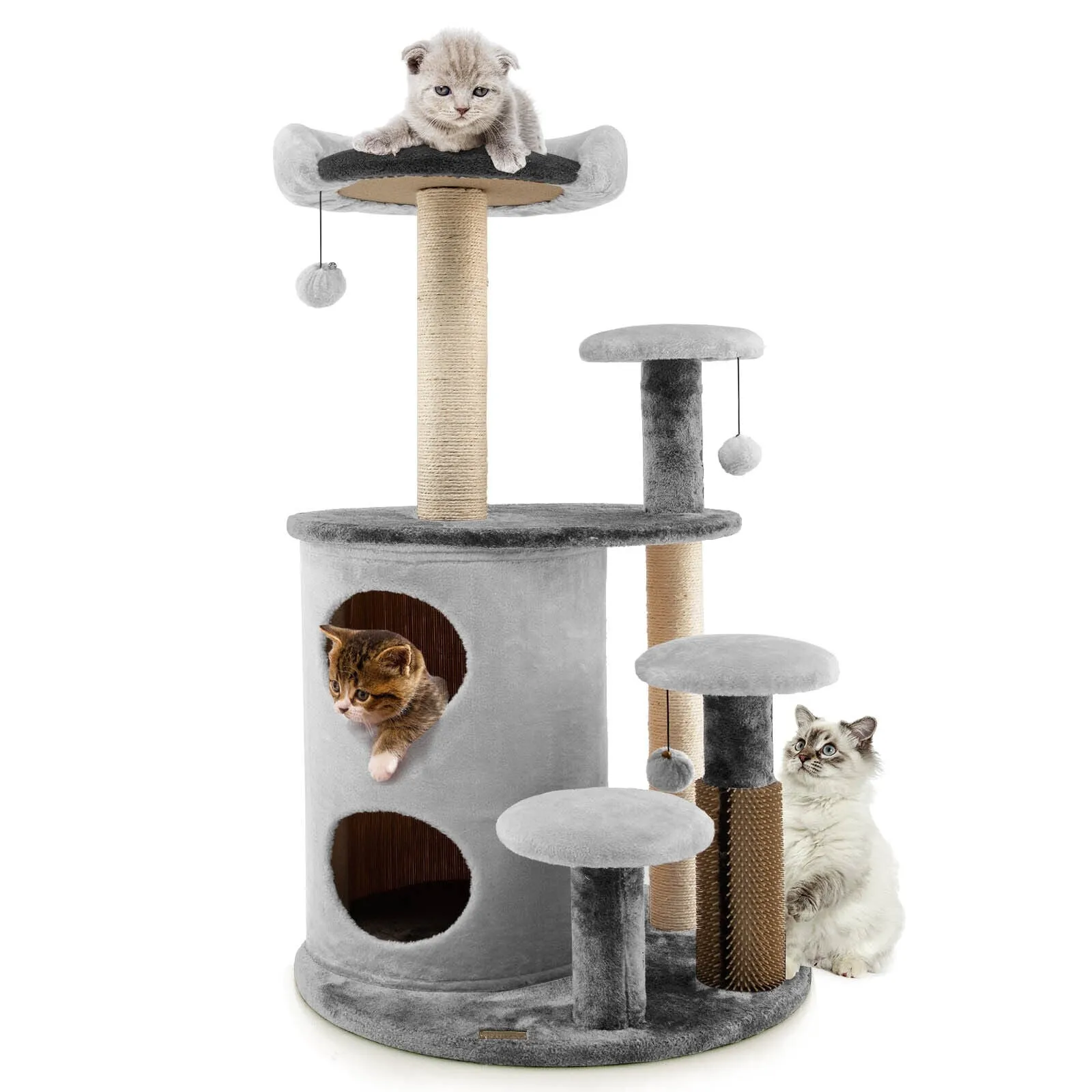 40" Cat Tree - Gray