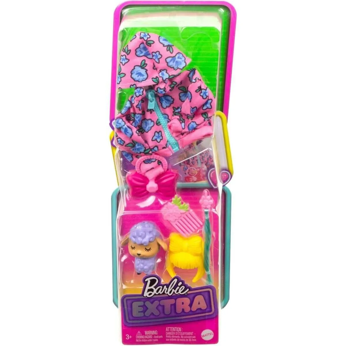 Barbie Extra Pet & Fashion Pack with Pet Lamb, Fashion Pieces & Accessories (Exclusive)