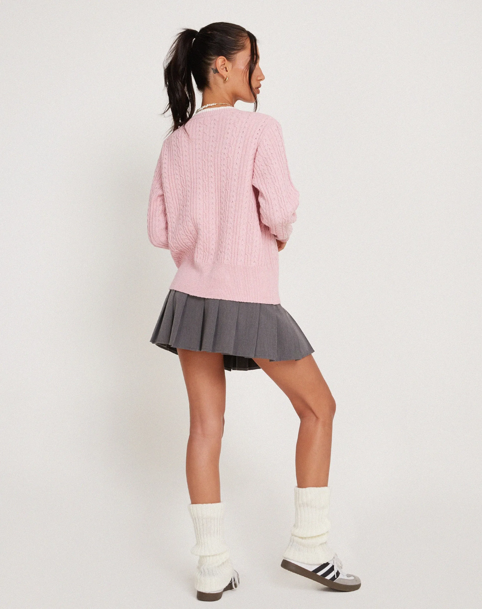 Bavana Cardigan in Pink