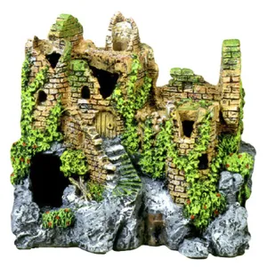 Blue Ribbon Exotic Environments Forgotten Ruins Crumbling Castle Caves Tank Accessory