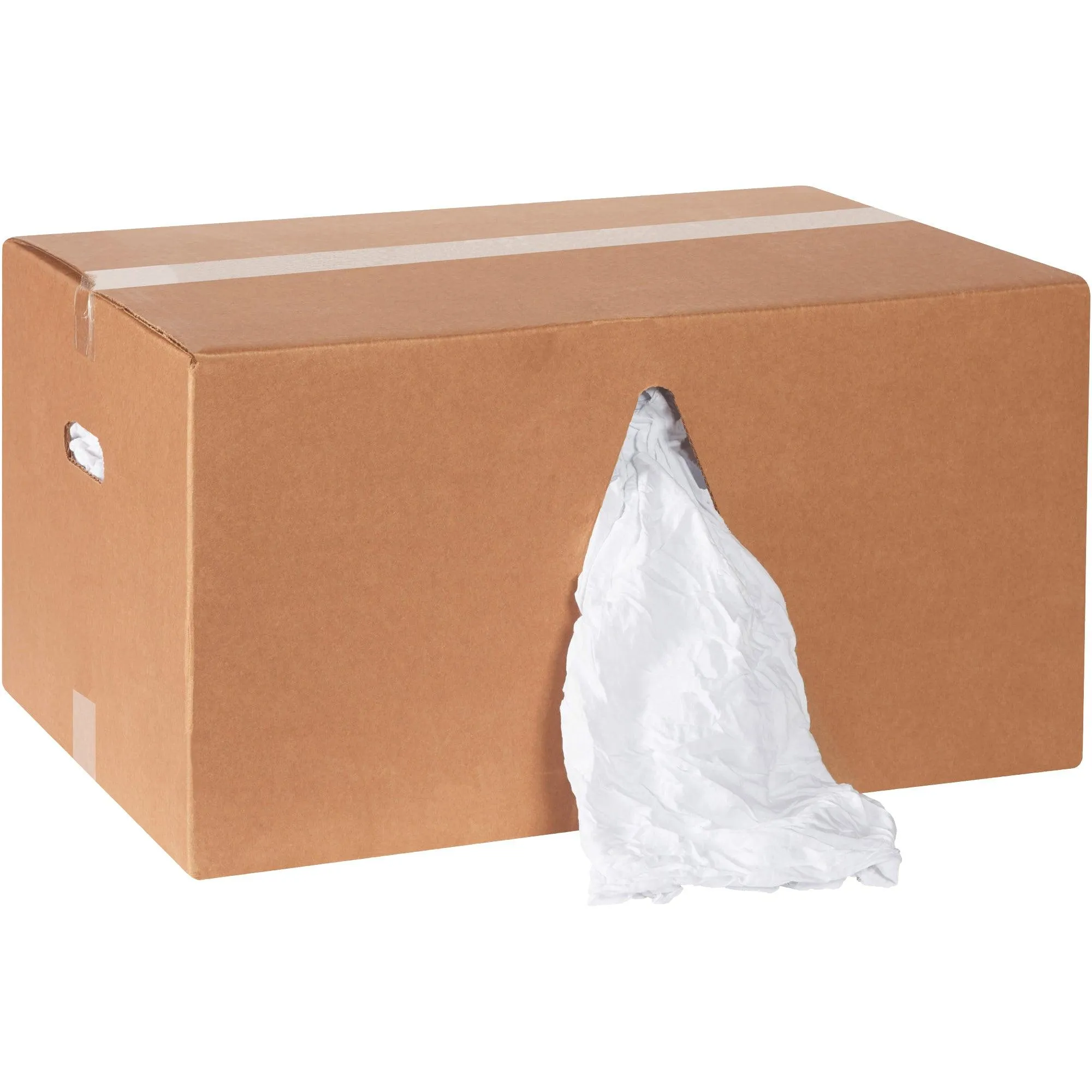 Box of Rags - Premium White T-Shirt - 25 lb. box