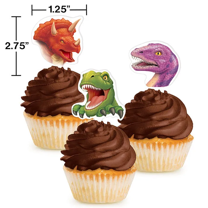 Bulk Dino Blast Cupcake Toppers (144 per Case)