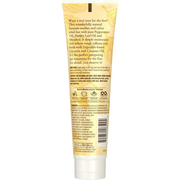 Burt's Bees Peppermint Foot Lotion 3.38oz