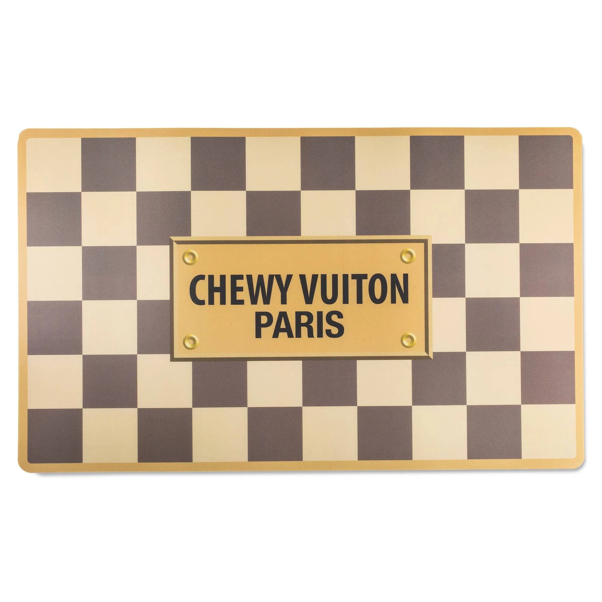 Checker Chewy Vuiton Placemats Haute Diggity Dog