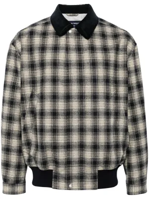 Cotton Flannel Check Triple Layer Blouson