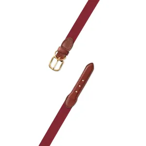 Cranberry Surcingle Dog Collar