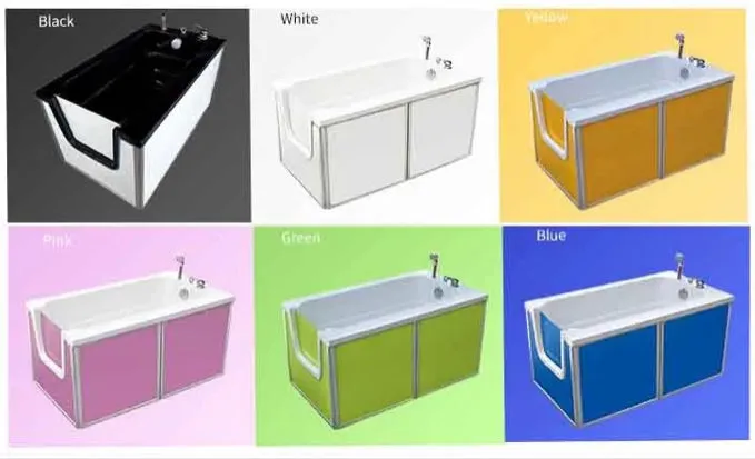 Dog Grooming Bath Tub All Breeds Fibreglass Acrylic PP 130cm various colours