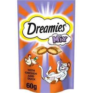 Dreamies Cat Treat Mix Chicken & Duck 60g - Pack of 8