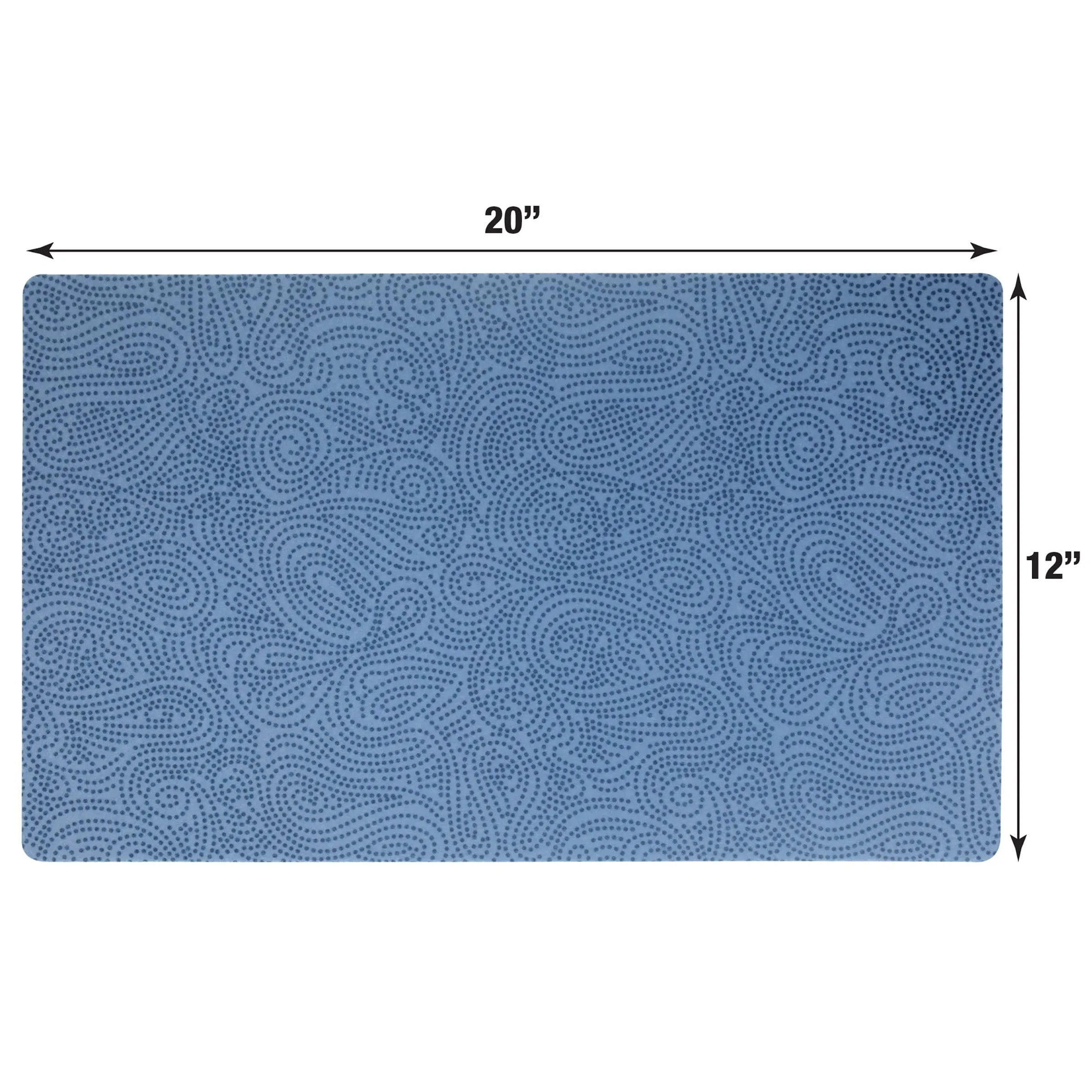 Drymate Blue Stucco Feeding Placemat for Pets