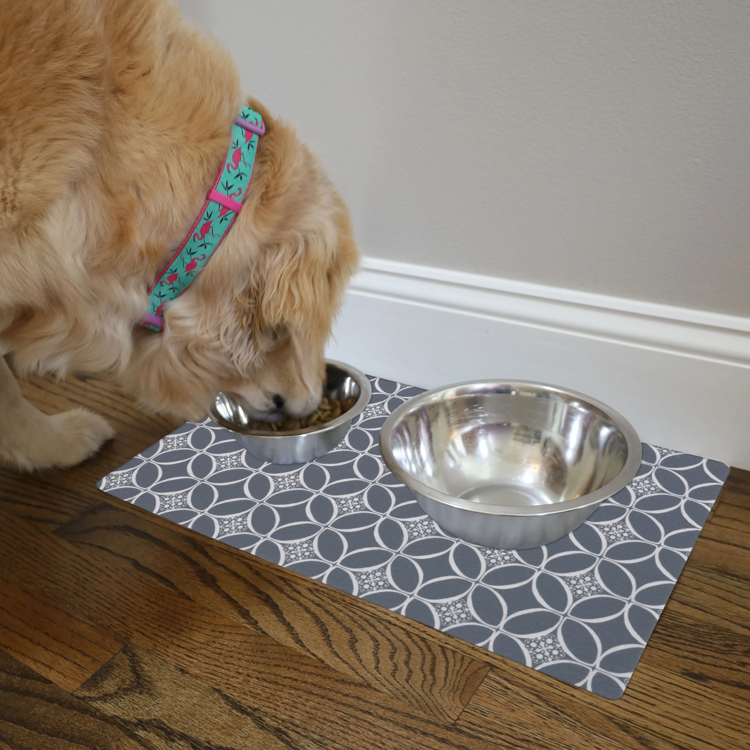 Drymate Indigo Gray Feeding Placemat for Pets