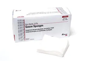 Gauze Sponge, 4" x 4", 12-Ply, Non-Sterile, 200/sleeve