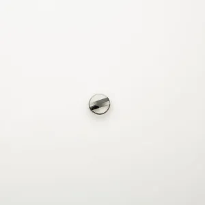 Grey & Black Striped Clear Button - Small