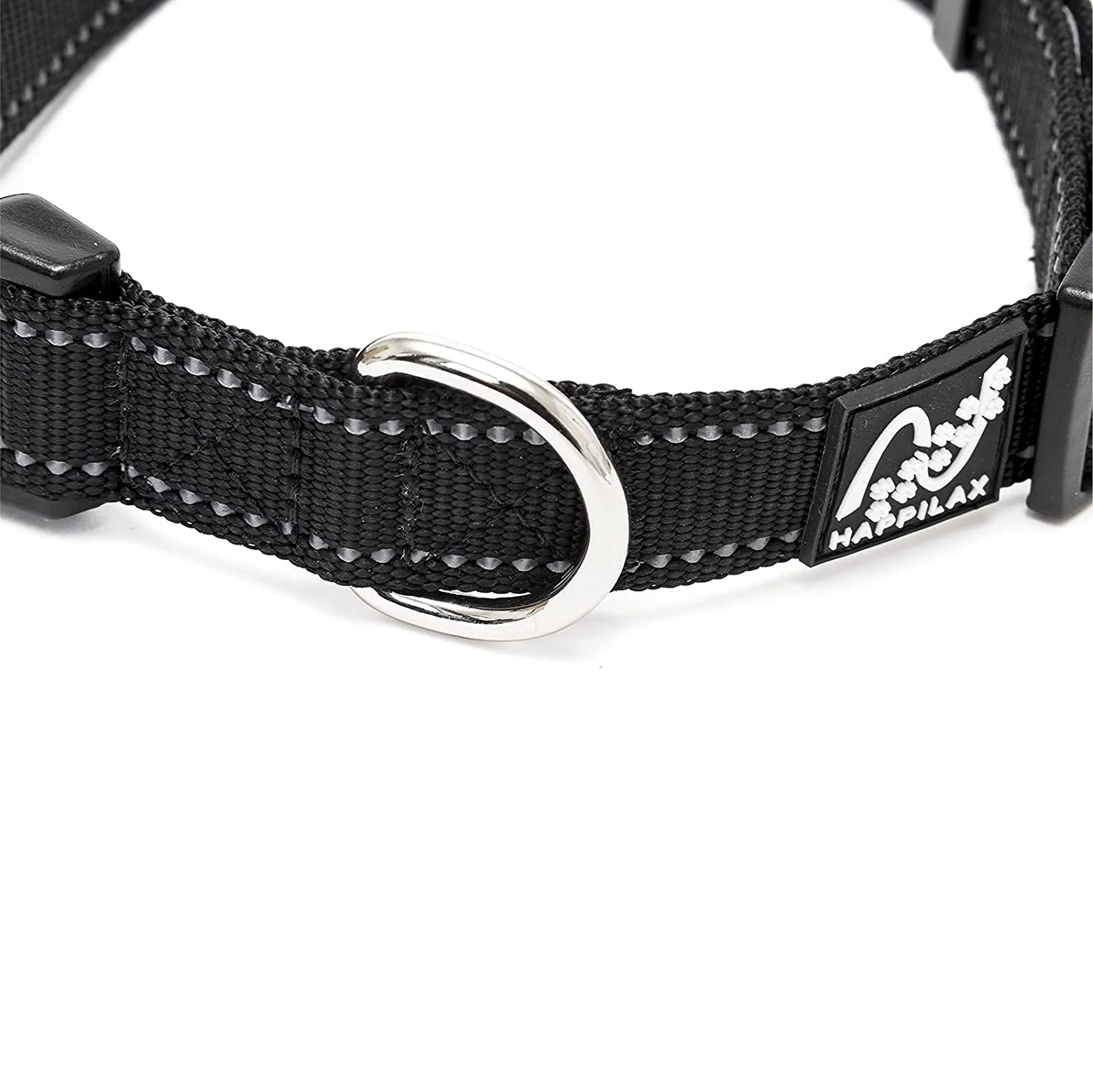 Happilax Size-Adjustable Dog Collar- Reflective Nylon Dog Collar for Small to Medium Dogs