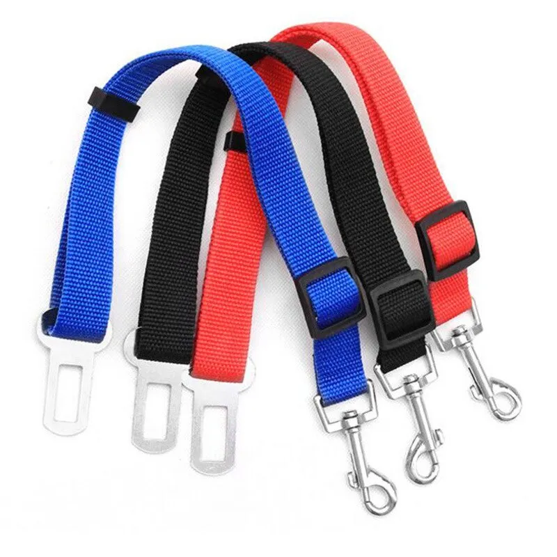 Large Dog Car Seat Adjustable Harness Pet Puppy Lead Vehicle Supplies Small Dogs Leash Accessories Travel Clip For Cat Chain