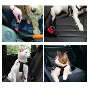 Large Dog Car Seat Adjustable Harness Pet Puppy Lead Vehicle Supplies Small Dogs Leash Accessories Travel Clip For Cat Chain