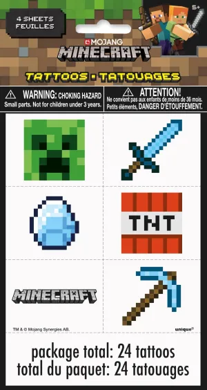 Minecraft Tattoos   | 1ct