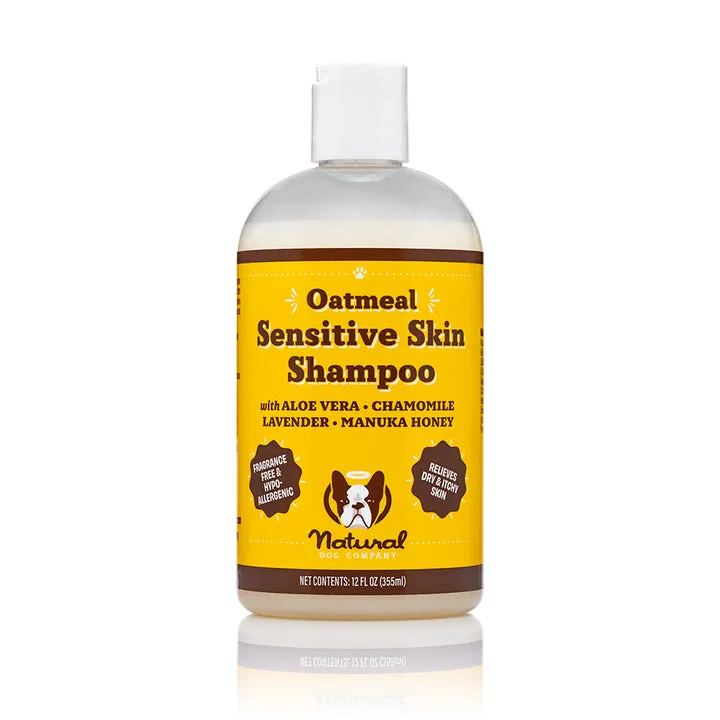 Natural Dog Company Oatmeal Sensitive Skin Shampoo for Dogs