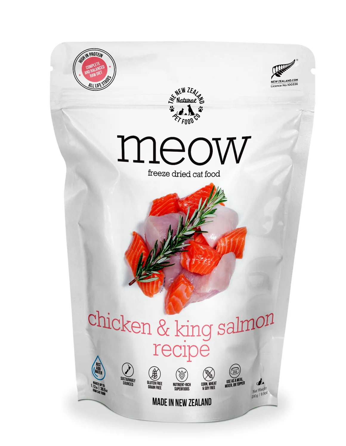 NZ Natural Meow Freeze-Dried Chicken & Salmon