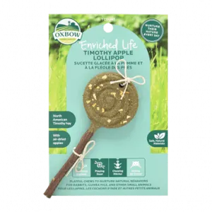 Oxbow Apple Hay Lollipop Small Pet Treat