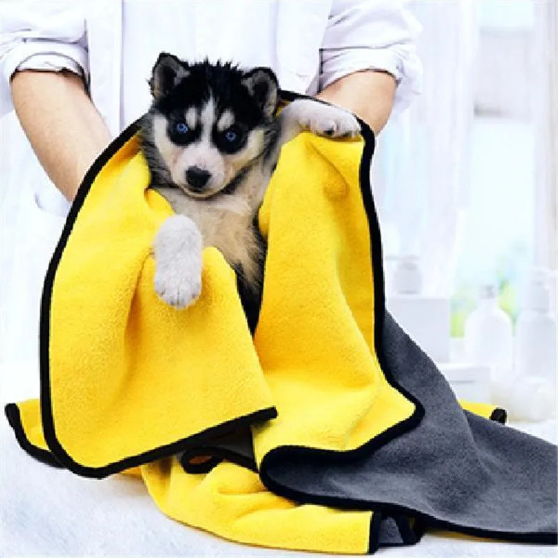 Pet Absorbent Towel Multi-size High Quality Pet Bath Towel