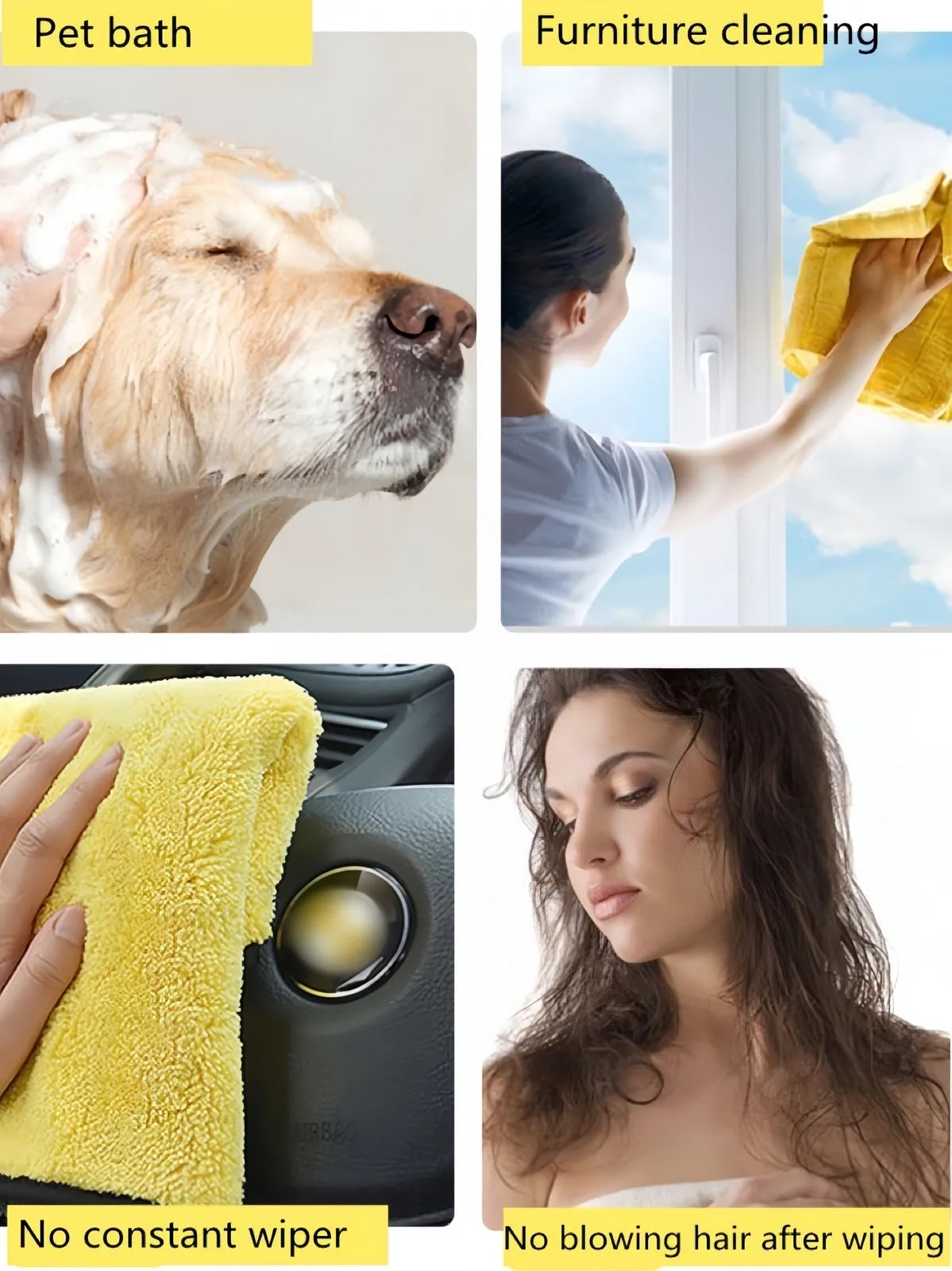 Pet Absorbent Towel Multi-size Pet Bath Towel