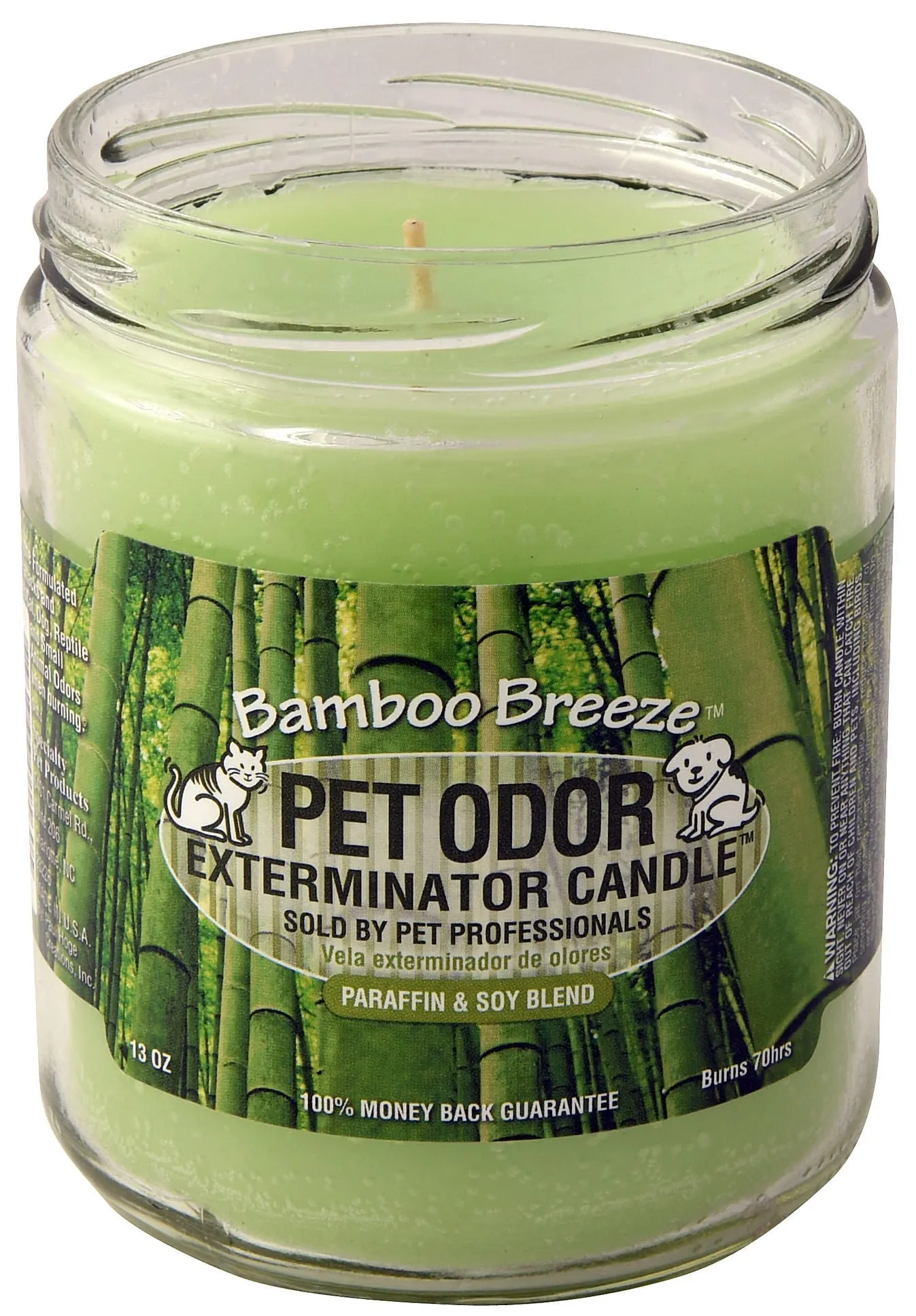 Pet Odor Exterminator Candle, Bamboo Breeze, 13 oz