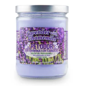 Pet Odor Exterminator Candle, Lavender with Chamomile, 13 oz