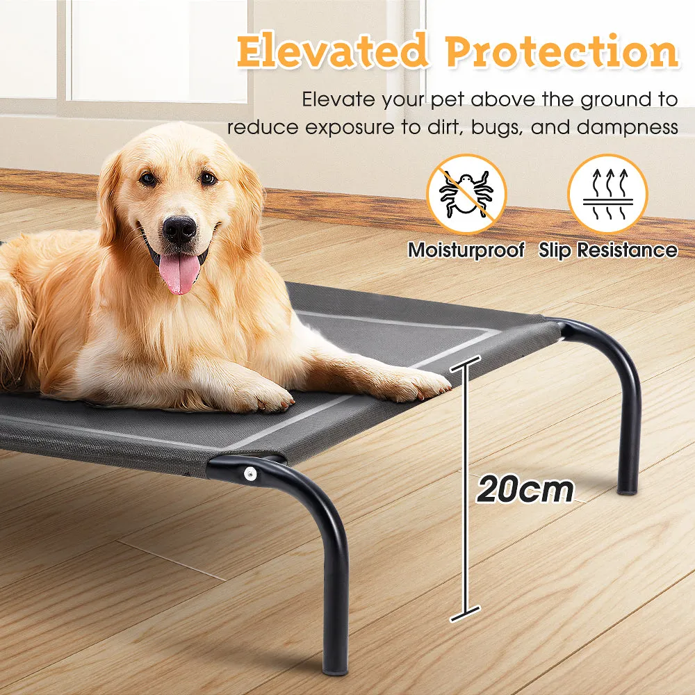 Petzly Cooling Elevated Pet Dog Bed for Large Dog Washable Breathable Mesh