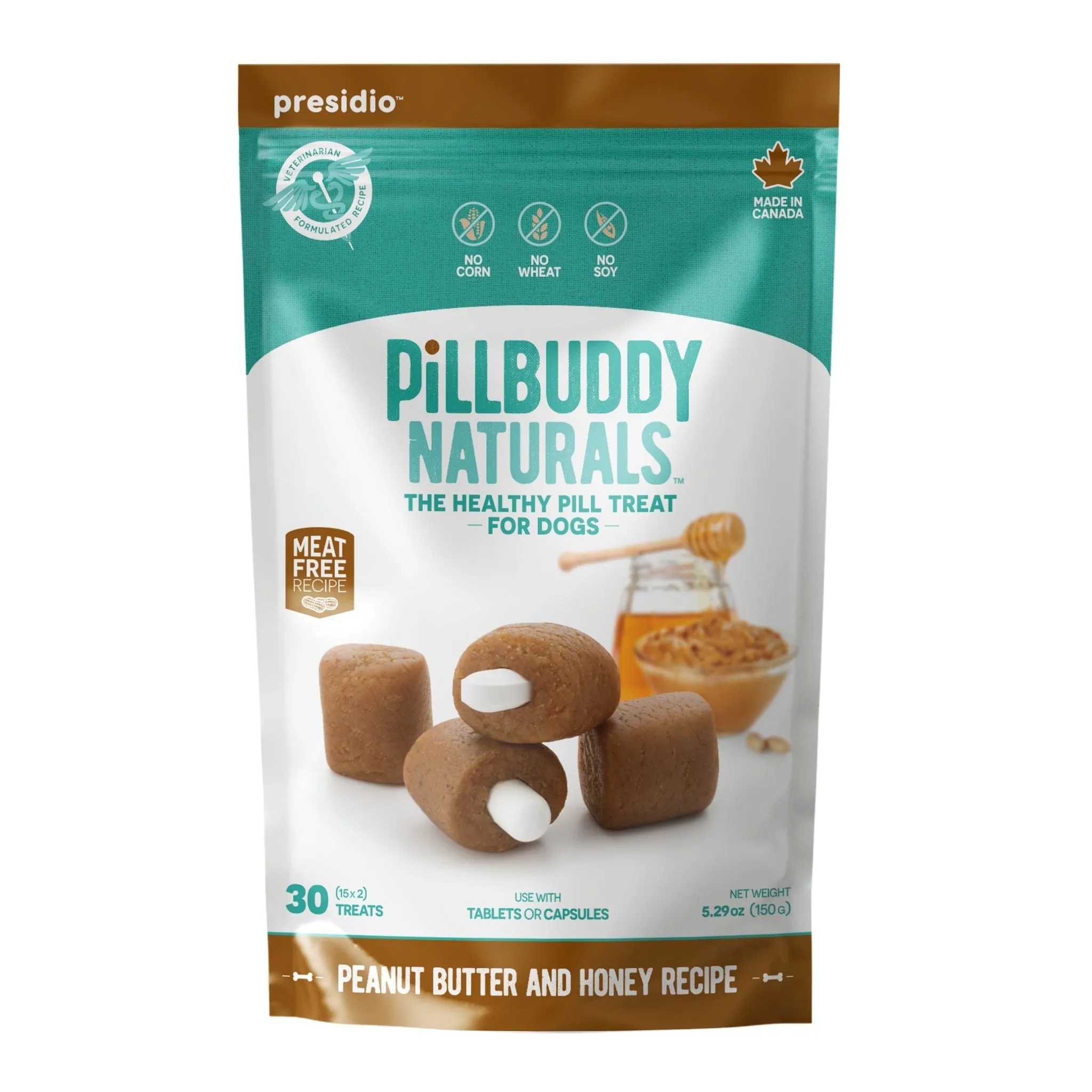 Presidio Dog Pill Buddy Naturals Pill Hiding Treats For Dogs