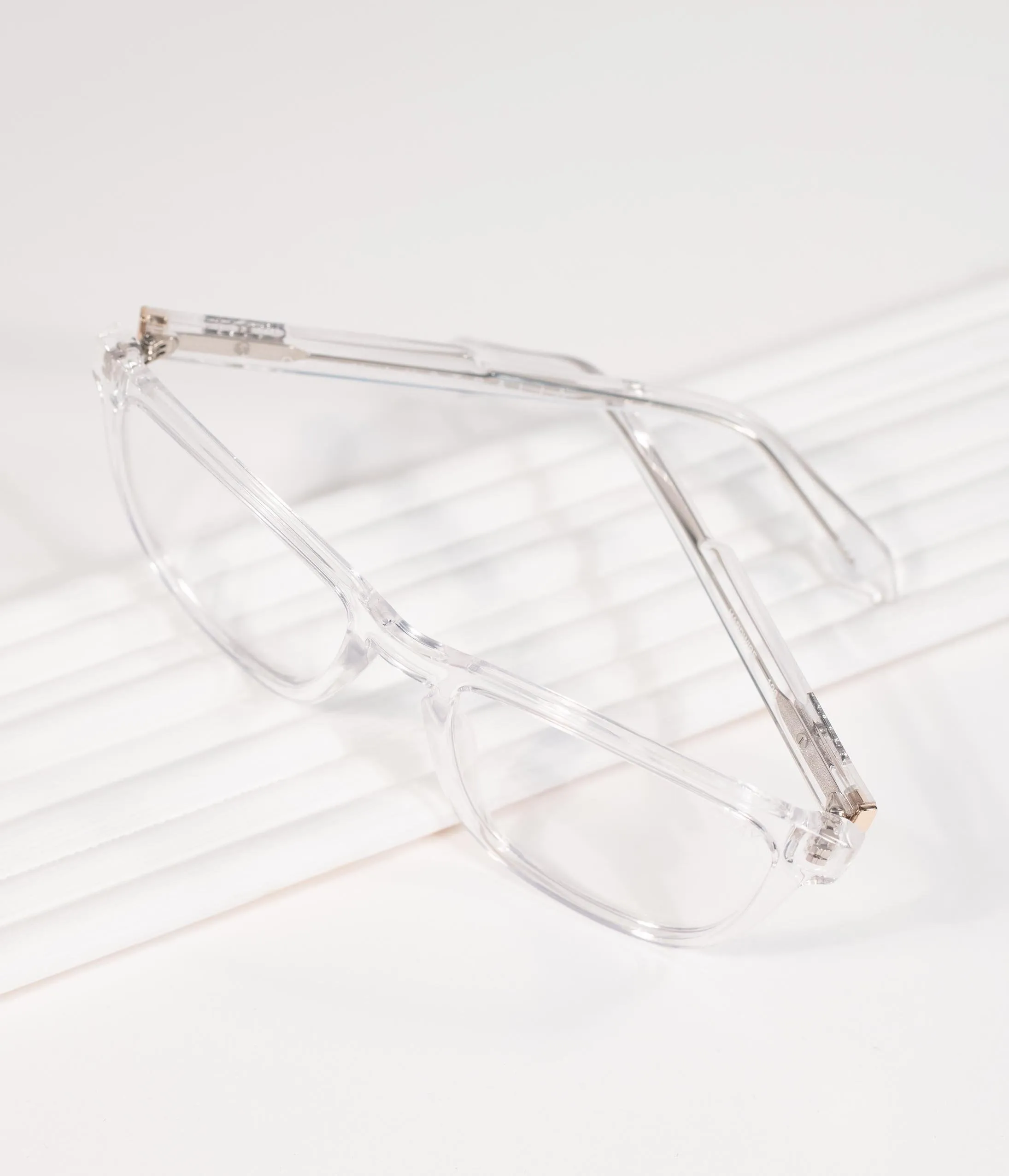 Quay Clear Hardwire Blue Light Square Glasses