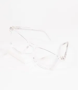 Quay Clear Hardwire Blue Light Square Glasses