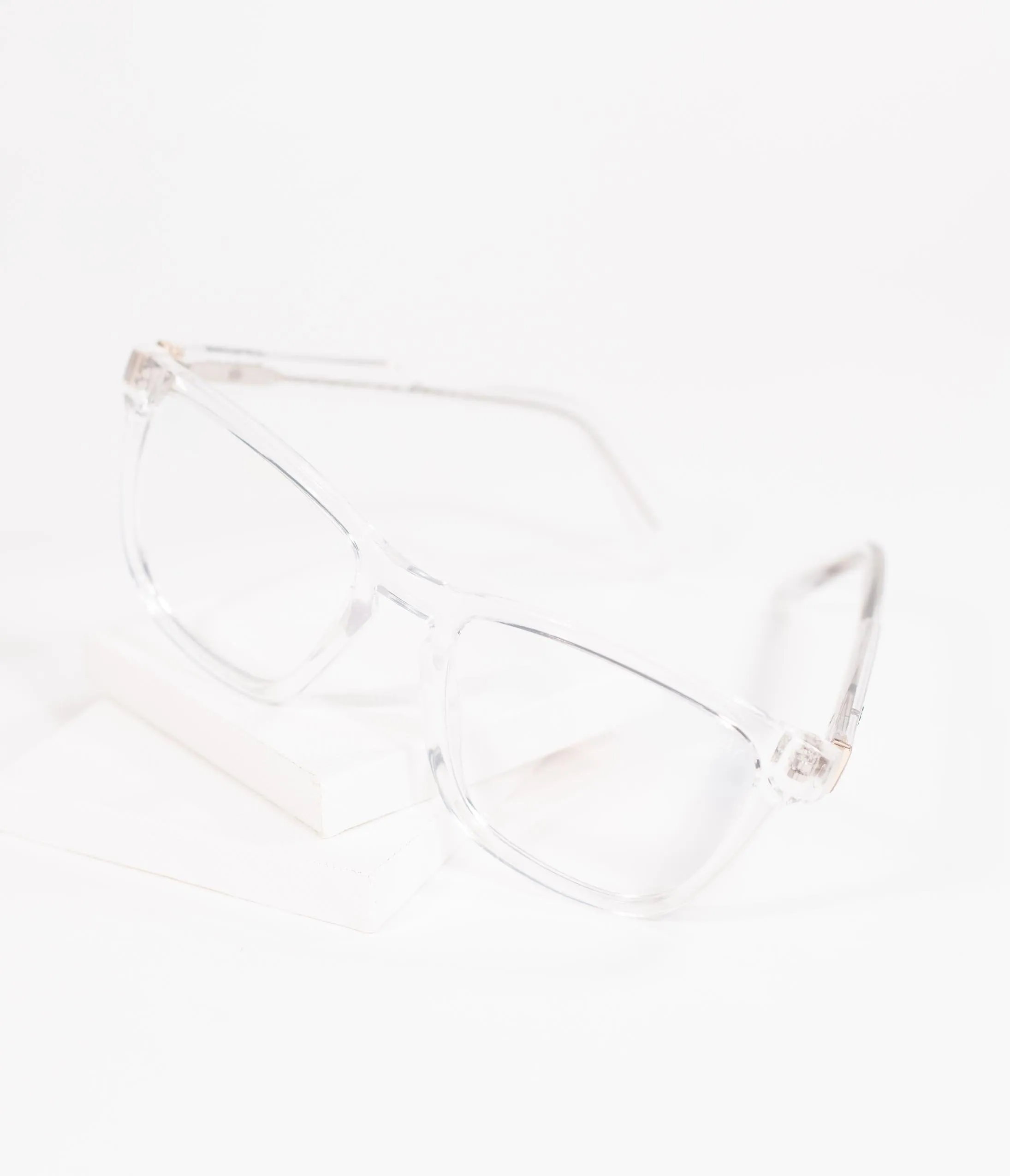 Quay Clear Hardwire Blue Light Square Glasses