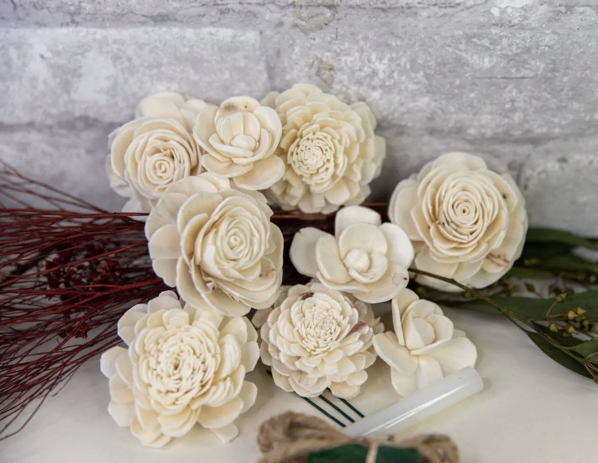 Rustic Chic Boutonniere (Set of 3)