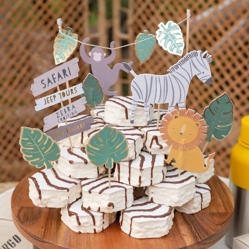 Safari Party Cake Topper Set