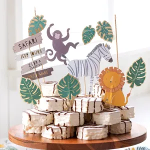 Safari Party Cake Topper Set