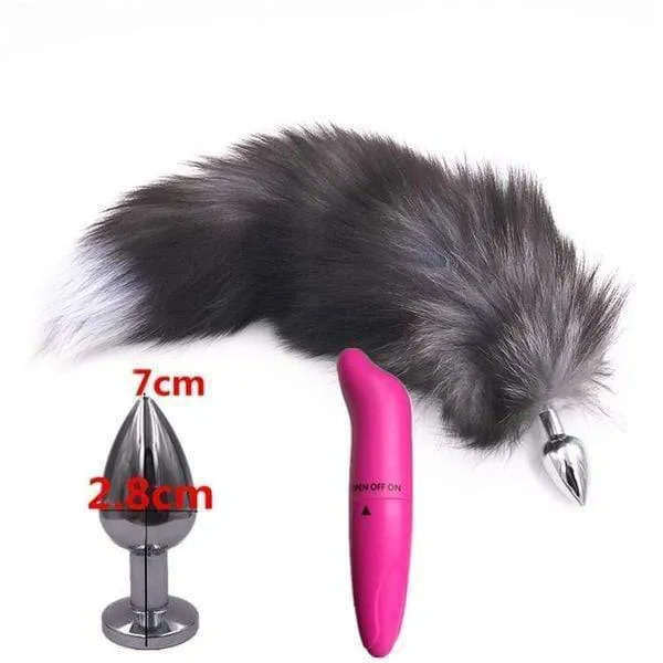 Steel Fox Plug With Vibrator 15"