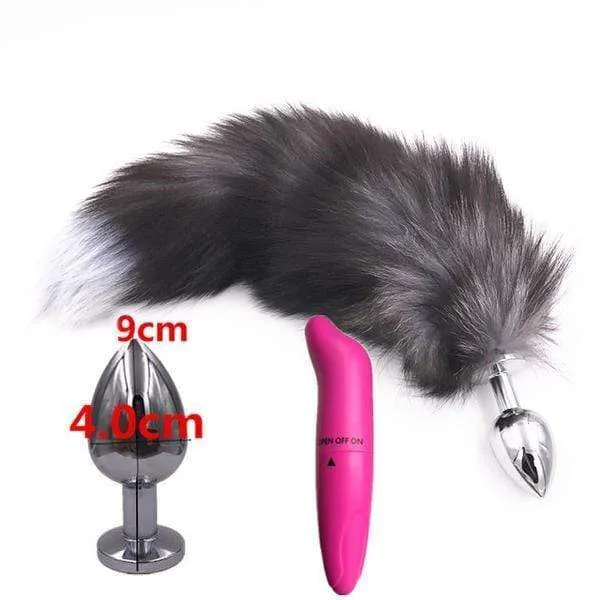 Steel Fox Plug With Vibrator 15"