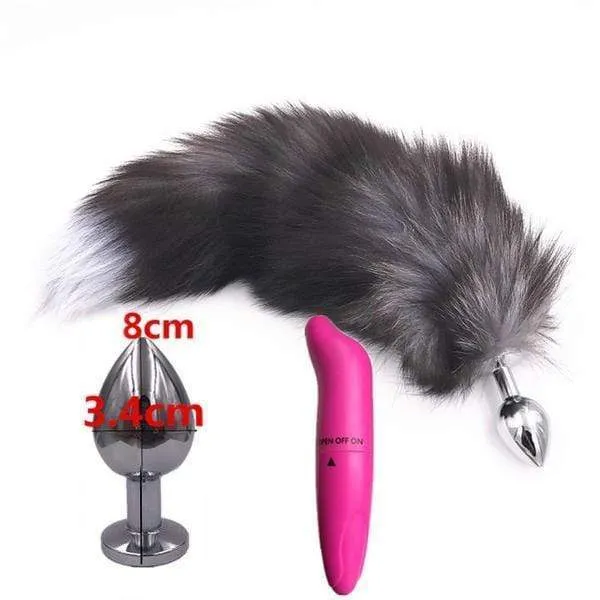 Steel Fox Plug With Vibrator 15"