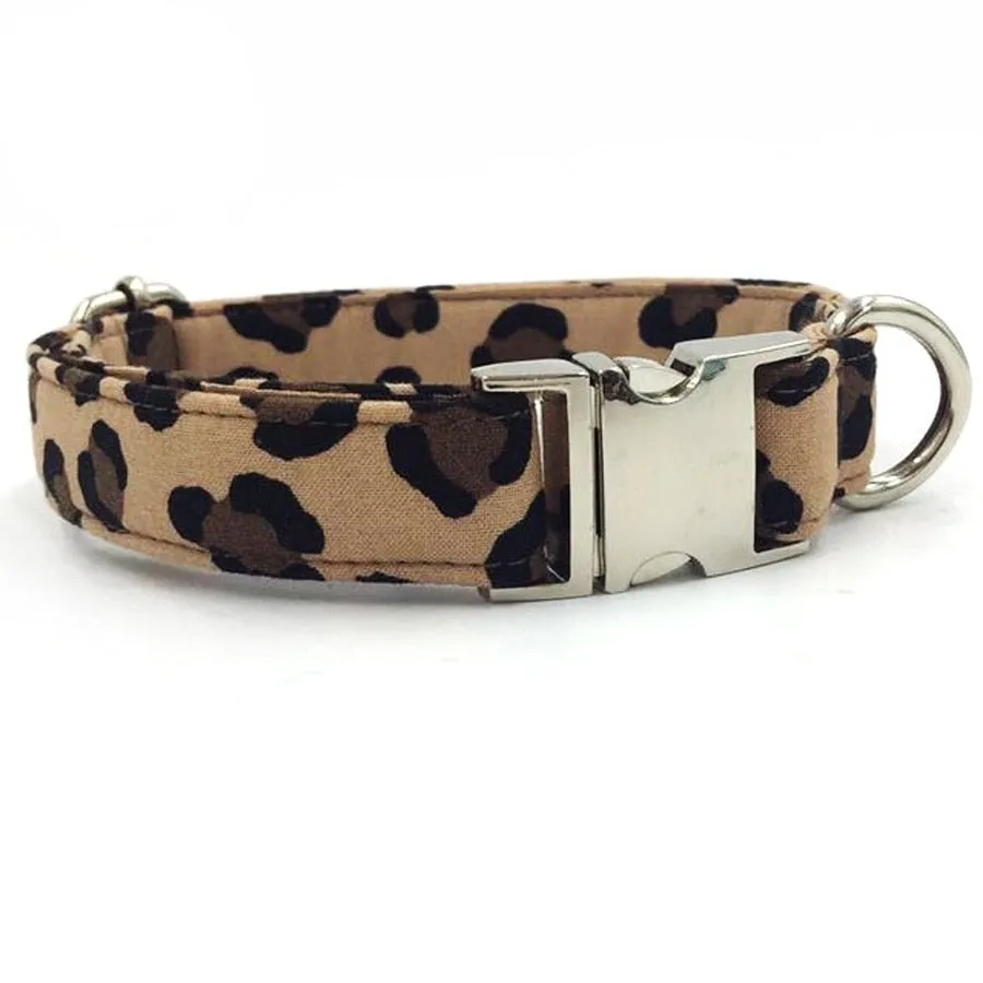 TEEK - Print Dog Collar and Lead Set with Bow Tie