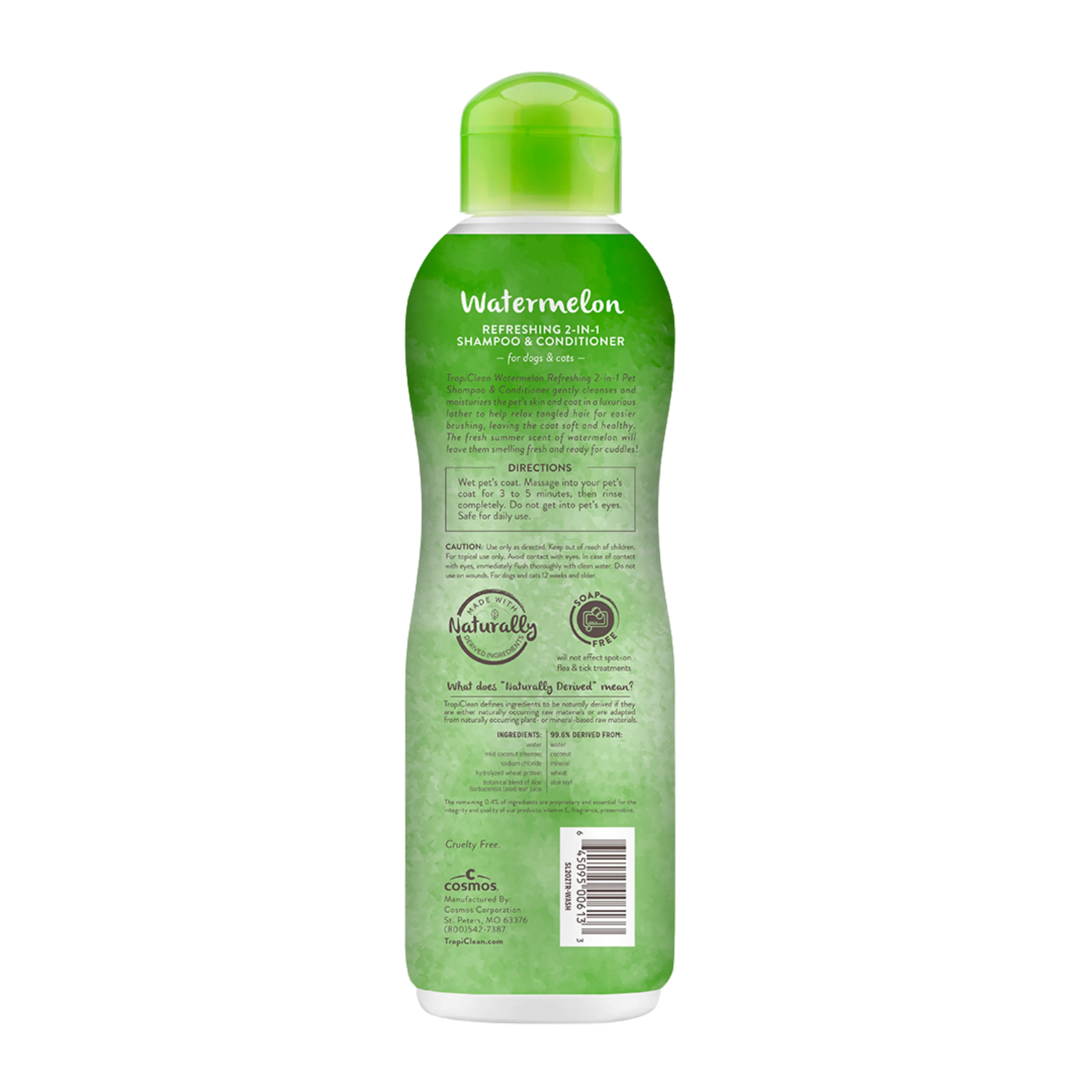 TropiClean Shampoo & Conditioner Watermelon Refreshing 2-in-1 592ml