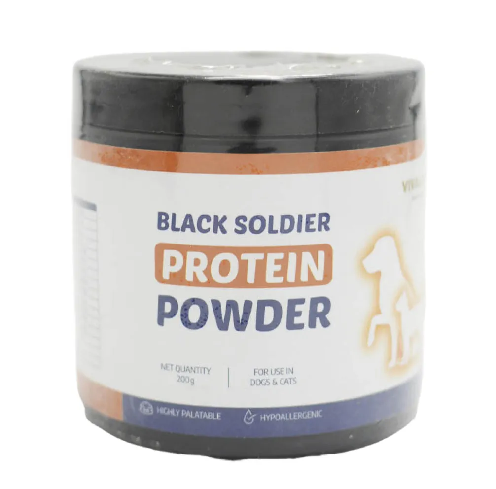 Vivaldis Black Soldier Protein Powder for Dogs and Cats (200g)